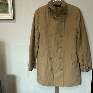 [US L/XL]Steffen Schraut Insulated Beige Double Breasted  Trench Coat- NWOT